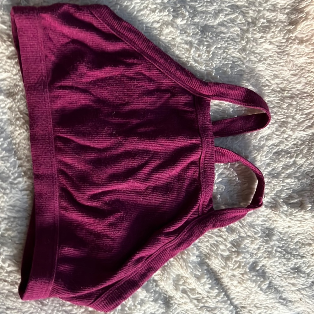 Purple sports bra/tank top